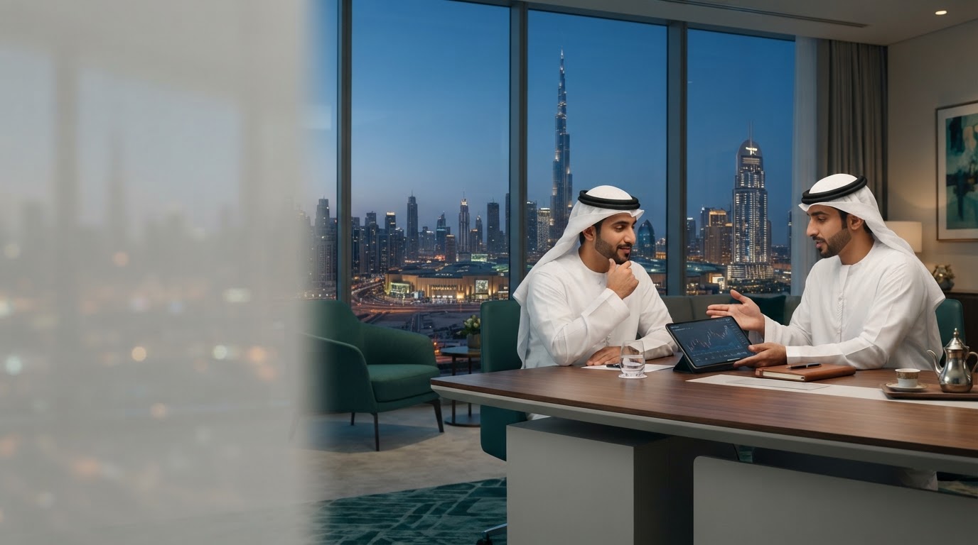 Burj Al Wasl predictive analytics dashboard representing AI-driven capital optimization